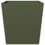 Pflanzgefäß aus olivgrünem Stahl, 50x50x50 cm. von , Töpfe und Pflanzgefäße - Ref: Foro24-851072, Preis: 51,09 €, Rabatt: %