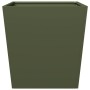 Pflanzgefäß aus olivgrünem Stahl, 50x50x50 cm. von , Töpfe und Pflanzgefäße - Ref: Foro24-851072, Preis: 52,49 €, Rabatt: %