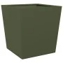 Pflanzgefäß aus olivgrünem Stahl, 50x50x50 cm. von , Töpfe und Pflanzgefäße - Ref: Foro24-851072, Preis: 51,09 €, Rabatt: %