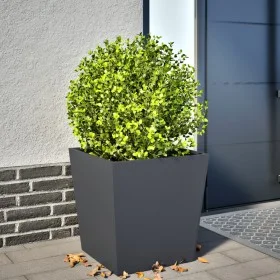 Pflanzgefäß aus anthrazitgrauem Stahl 50x50x50 cm von , Töpfe und Pflanzgefäße - Ref: Foro24-851070, Preis: 55,14 €, Rabatt: %