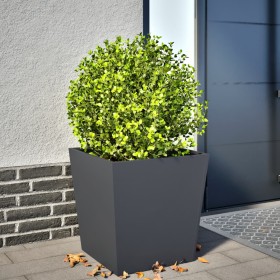 Pflanzgefäß aus anthrazitgrauem Stahl 50x50x50 cm von , Töpfe und Pflanzgefäße - Ref: Foro24-851070, Preis: 55,95 €, Rabatt: %