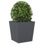 Jardinera de acero gris antracita 50x50x50 cm by , Pots and planters - Ref: Foro24-851070, Price: 55,95 €, Discount: %