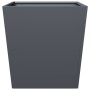 Pflanzgefäß aus anthrazitgrauem Stahl 50x50x50 cm von , Töpfe und Pflanzgefäße - Ref: Foro24-851070, Preis: 55,95 €, Rabatt: %