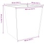 Pflanzgefäß aus anthrazitgrauem Stahl 50x50x50 cm von , Töpfe und Pflanzgefäße - Ref: Foro24-851070, Preis: 55,95 €, Rabatt: %