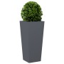 Jardineras hexagonales 2 uds acero antracita 35x35x75 cm by , Pots and planters - Ref: Foro24-851085, Price: 103,25 €, Discou...
