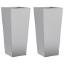 Jardineras 2 uds acero inoxidable 35x35x75 cm by , Pots and planters - Ref: Foro24-851091, Price: 82,43 €, Discount: %