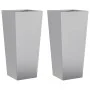 Jardineras 2 uds acero inoxidable 35x35x75 cm by , Pots and planters - Ref: Foro24-851091, Price: 95,70 €, Discount: %