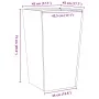 Edelstahl-Pflanzgefäß 45x45x75 cm von , Töpfe und Pflanzgefäße - Ref: Foro24-851102, Preis: 112,64 €, Rabatt: %