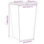 Edelstahl-Pflanzgefäß 45x45x75 cm von , Töpfe und Pflanzgefäße - Ref: Foro24-851102, Preis: 98,19 €, Rabatt: %