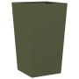 Pflanzgefäß aus olivgrünem Stahl, 45x45x75 cm. von , Töpfe und Pflanzgefäße - Ref: Foro24-851100, Preis: 68,16 €, Rabatt: %