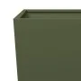 Pflanzgefäß aus olivgrünem Stahl, 45x45x75 cm. von , Töpfe und Pflanzgefäße - Ref: Foro24-851100, Preis: 77,79 €, Rabatt: %