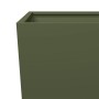 Pflanzgefäß aus olivgrünem Stahl, 45x45x75 cm. von , Töpfe und Pflanzgefäße - Ref: Foro24-851100, Preis: 68,16 €, Rabatt: %