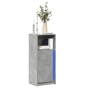 Sideboard mit LED-Beleuchtung, Holzoptik in Grau-Beton, 42,5x34x100 cm. von , Sideboards - Ref: Foro24-852155, Preis: 58,33 €...