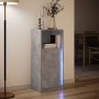 Sideboard mit LED-Beleuchtung, Holzoptik in Grau-Beton, 42,5x34x100 cm. von , Sideboards - Ref: Foro24-852155, Preis: 59,05 €...