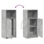 Sideboard mit LED-Beleuchtung, Holzoptik in Grau-Beton, 42,5x34x100 cm. von , Sideboards - Ref: Foro24-852155, Preis: 59,05 €...