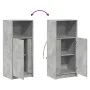 Sideboard mit LED-Beleuchtung, Holzoptik in Grau-Beton, 42,5x34x100 cm. von , Sideboards - Ref: Foro24-852155, Preis: 58,33 €...