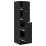 Armario botiquín madera de ingeniería negro 30x41x144,5 cm by , Lockers and storage cabinets - Ref: Foro24-855170, Price: 82,...