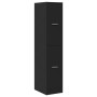Armario botiquín madera de ingeniería negro 30x41x144,5 cm by , Lockers and storage cabinets - Ref: Foro24-855170, Price: 82,...
