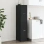 Armario botiquín madera de ingeniería negro 30x41x144,5 cm by , Lockers and storage cabinets - Ref: Foro24-855170, Price: 81,...