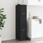 Medizinschrank aus schwarzer Ingenieurholz-MDF 30x41x144,5 cm. von , Schließfächer und Lagerschränke - Ref: Foro24-855170, Pr...