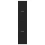 Armario botiquín madera de ingeniería negro 30x41x144,5 cm by , Lockers and storage cabinets - Ref: Foro24-855170, Price: 81,...