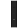 Armario botiquín madera de ingeniería negro 30x41x144,5 cm by , Lockers and storage cabinets - Ref: Foro24-855170, Price: 82,...