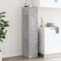 Armario botiquín madera ingeniería gris hormigón 30x41x144,5 cm by , Lockers and storage cabinets - Ref: Foro24-855172, Price...