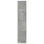 Armario botiquín madera ingeniería gris hormigón 30x41x144,5 cm by , Lockers and storage cabinets - Ref: Foro24-855172, Price...