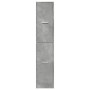 Medizinschrank aus Holz mit grauem Beton-Look, 30x41x144,5 cm. von , Schließfächer und Lagerschränke - Ref: Foro24-855172, Pr...