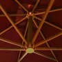 Hanging parasol with solid terracotta fir wood pole 3x3 m by vidaXL, Umbrellas - Ref: Foro24-313777, Price: 163,56 €, Discoun...