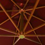 Sombrilla colgante con palo madera maciza abeto terracota 3x3 m de vidaXL, Sombrillas - Ref: Foro24-313777, Precio: 165,90 €,...