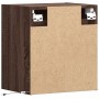 Mesita de noche de pared con luces LED roble marrón by , Nightstands - Ref: Foro24-3307973, Price: 55,02 €, Discount: %