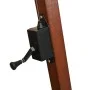 Hanging parasol with solid terracotta fir wood pole 3x3 m by vidaXL, Umbrellas - Ref: Foro24-313777, Price: 163,56 €, Discoun...