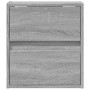 Mesita de noche de pared con luces LED gris Sonoma de , Mesitas de noche - Ref: Foro24-3307971, Precio: 60,75 €, Descuento: %