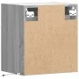 Mesita de noche de pared con luces LED gris Sonoma de , Mesitas de noche - Ref: Foro24-3307971, Precio: 57,72 €, Descuento: %