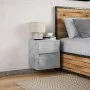 Mesita de noche de pared con luces LED gris hormigón by , Nightstands - Ref: Foro24-3307967, Price: 52,95 €, Discount: %