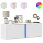 Mueble de TV de pared con luces LED blanco 100x31x35 cm von , TV-Möbel - Ref: Foro24-852264, Preis: 66,34 €, Rabatt: %
