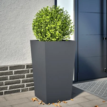 Jardinera hexagonal acero antracita 45x45x75 cm by , Pots and planters - Ref: Foro24-851098, Price: 77,79 €, Discount: %