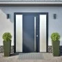 Jardineras 2 uds acero verde oliva 35x35x75 cm by , Pots and planters - Ref: Foro24-851087, Price: 100,88 €, Discount: %
