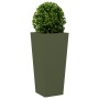 Jardineras 2 uds acero verde oliva 35x35x75 cm von , Töpfe und Pflanzgefäße - Ref: Foro24-851087, Preis: 102,57 €, Rabatt: %