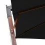 Hanging parasol with solid black fir wood pole 3x3 m by vidaXL, Umbrellas - Ref: Foro24-313778, Price: 138,69 €, Discount: %