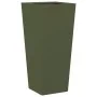 Jardineras 2 uds acero verde oliva 35x35x75 cm by , Pots and planters - Ref: Foro24-851087, Price: 100,88 €, Discount: %