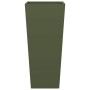 Jardineras 2 uds acero verde oliva 35x35x75 cm von , Töpfe und Pflanzgefäße - Ref: Foro24-851087, Preis: 102,57 €, Rabatt: %
