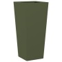 Jardineras 2 uds acero verde oliva 35x35x75 cm von , Töpfe und Pflanzgefäße - Ref: Foro24-851087, Preis: 102,57 €, Rabatt: %