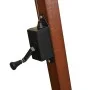 Hanging parasol with solid black fir wood pole 3x3 m by vidaXL, Umbrellas - Ref: Foro24-313778, Price: 138,69 €, Discount: %
