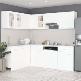 11-teiliges Küchenmöbelset aus weißem Ingenieurholz von , Küchenschränke - Ref: Foro24-3067663, Preis: 698,16 €, Rabatt: %