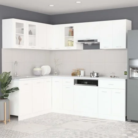 11-teiliges Küchenmöbelset aus weißem Ingenieurholz von , Küchenschränke - Ref: Foro24-3067663, Preis: 684,78 €, Rabatt: %