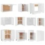 11-teiliges Küchenmöbelset aus weißem Ingenieurholz von , Küchenschränke - Ref: Foro24-3067663, Preis: 684,78 €, Rabatt: %
