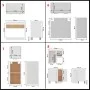 11-teiliges Küchenmöbelset aus weißem Ingenieurholz von , Küchenschränke - Ref: Foro24-3067663, Preis: 684,78 €, Rabatt: %