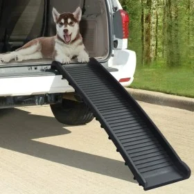 Black folding dog ramp 155.5x40x15.5 cm by vidaXL, Pet Steps and Ramps - Ref: Foro24-170987, Price: 69,73 €, Discount: %